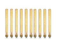 Lbvzxkad Lampadina A Bulbo Lungo Dimmerabile con Virtuale Vintage 220V per Lampadari Industriali, Case e Bar. Confezione da 10 Pezzi.