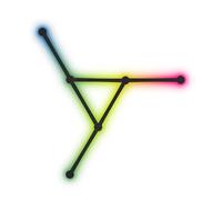 Lbvzxkad Luce A Barre A LED RGB Intelligente USB per Parete, Decorativa per la Casa, Nera