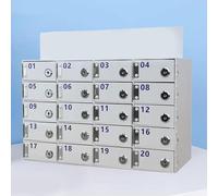 Lbxlhr Armadietto per Cellulare con 25/30/40/50/60 Slot, armadietto Trasparente per Cellulare con Serratura, Scatola Porta Cellulare a Parete con numerato per Aula di Ufficio(30Slots)