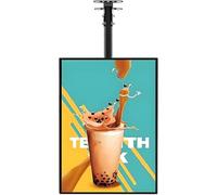 Lbxlhr Nuovo Pannello Luminoso a LED con Cornice a Scatto Sottile per Menu, Display per Fast Food, cartellone pubblicitario in Alluminio da Parete per Negozi e Bar, Montaggio rapido(50x80cm)