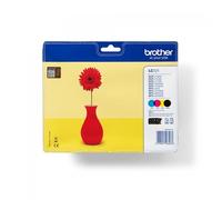 Brother LC121VALBPDR cartuccia d'inchiostro 4 pz Originale Nero, Ciano, Magenta, Giallo