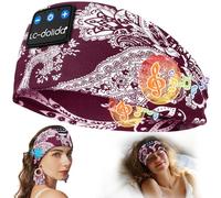 LC-dolida Cuffie per Dormire Bluetooth Fascia, Fascia per Cuffie Sportive Maschera del Sonno per le Cuffie per Donne/Uomini/Adolescenti, Fascia Musicale per Sportivo,Jogging, Yoga, Viaggio