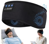 LC-dolida Cuffie per Dormire Bluetooth Fascia, Fascia per Cuffie Sportive Maschera del Sonno per le Cuffie per Donne/Uomini/Adolescenti, Fascia Musicale per Sportivo,Jogging, Yoga, Viaggio