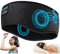 LC-dolida Cuffie per Dormire Bluetooth Fascia, Fascia per Cuffie Sportive Maschera del Sonno per le Cuffie per Donne/Uomini/Adolescenti, Fascia Musicale per Sportivo,Jogging, Yoga, Viaggio