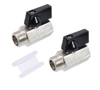 LC LICTOP Valvola a sfera DN10 per idropulitrice, 3/8" ad alta pressione 5000 PSI Quick Connect valvola di intercettazione, valvola a sfera in acciaio inox per tubo e pistola, uso industriale e