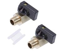 LC LICTOP Valvola a sfera DN8 per idropulitrice, 1/4 di pollice ad alta pressione 5000 PSI Quick Connect valvola di intercettazione, valvola a sfera in acciaio inox per tubo e pistola, uso industriale