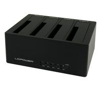 LC-Power LC-DOCK-U3-4B docking station per unità di archiviazione USB 3.2 Gen 1 (3.1 1) Type-A Nero [LC-DOCK-U3-4B]