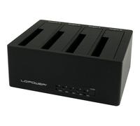 LC-Power LC-DOCK-U3-4B docking station per unità di archiviazione USB 3.2 Gen 1 (3.1 1) Type-A Nero [LC-DOCK-U3-4B]
