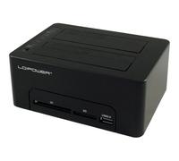 LC-DOCK-U3-CR - Dockingstation 2x 2,5''/3,5'' SATA, USB 3.0-Hub, CF/SD