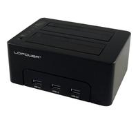 LC-Power LC-DOCK-U3-HUB HDD docking station Selettore dato LC-DOCK-U3-HUB