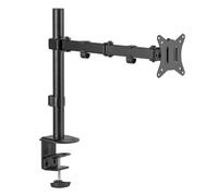 LC-Power Braccio monitor - Supporto universale per monitor fino a 32 pollici, compatibile VESA con supporto a morsetto C