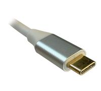 LC-Power LC-HUB-C-MULTI-4 USB 3.2 Gen 1 (3.1 Gen 1) Type-C 100 W Argento Bianco