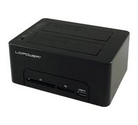 LC POWER - LC-Power LC-DOCK-U3-CR docking station per unit di archiviazione USB 3.0 Type-A Nero