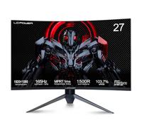 LC-Power Monitor Gaming 27 Pollici Curvo 165Hz FHD Pannello VA, 1ms Reazione, 1500R, Contrasto 3000:1, 103.7% sRGB, HDR, AMD FreeSync™, HDMI2.0/DP1.4, VESA 100x100