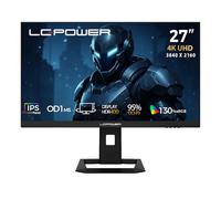 LC-Power Monitor Gaming 27 Pollici, Dual Mode UHD 4K (3840×2160) 160Hz | FHD 320Hz, 1ms OD, Rapid IPS, 130% sRGB, AdaptiveSync, HDR400, HDMI 2.1, DP 1.4, VESA, M27UFD