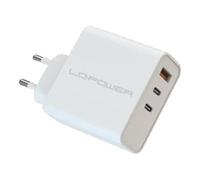 LC-Power USB Ladegerät 65W LC-GaN-65 2xUSB-C 1xUSB-A Caricabatteria