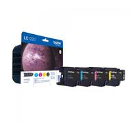 Originale Brother DCP-J 925 DW Cartuccia stampante (LC-1220 VAL BP) multicolor Multipack (4 pz.), 300 pagine, 14.79 cent per pagina