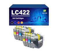 LC422 LC422XL Cartuccia D'inchiostro Compatibile Con Le Stampanti Per Brother MFC-J5340DW J5345DW J5740DW J6540DW J6940DW, Confezione Combinata Di Inchiostro Ad Alta Capacità.,LC422-2 set