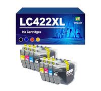 LC422 LC422XL Cartuccia D'inchiostro Compatibile Con Le Stampanti Per Brother MFC-J5340DW J5345DW J5740DW J6540DW J6940DW, Confezione Combinata Di Inchiostro Ad Alta Capacità.,LC422XL-2 set
