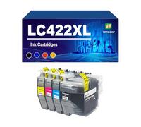 LC422 LC422XL Cartuccia D'inchiostro Compatibile Con Le Stampanti Per Brother MFC-J5340DW J5345DW J5740DW J6540DW J6940DW, Confezione Combinata Di Inchiostro Ad Alta Capacità.,LC422XL-1 set