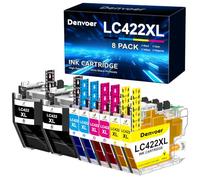 LC422XL Cartucce Compatibili con Brother LC422 LC-422XL LC-422VAL Multipack