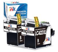 LC422XL - Cartuccia d'inchiostro per Brother LC422XL LC-422XLBK LC-422BK LC422 XL per Brother MFC-J5340DW, MFC-J5345DW, MFC-J5740DW, MFC-J6540DW, MFC-J6940DW,2 pezzi