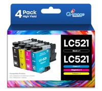 LC521 Cartucce d'inchiostro Compatibile con Cartucce Brother LC521 LC521VAL