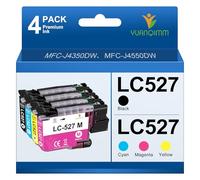 LC527 LC 527 Cartucce compatibili per Brother LC527 LC-527VAL Cartucce per stampanti 527 Multipack per Brother MFC-J4350DW Cartucce per stampanti Brother MFC-J4550DW (LC527BK LC527C LC527M LC527Y)