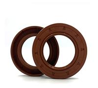 LCANALLYMS Kit O-Ring, ID 15 MM TC Paraolio Scheletro, Marrone Fluoro FKM Gomma Molla Idraulica Anello Guarnizione Labbro(15x30x8)