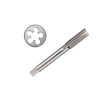 LCANALLYMS Tocca e muori, Maschi e filiere da 2 Pezzi, Set di metriche for Mano Destra M13-M24, utilizzati for la maschiatura filettature Interne ed Esterne Macchine Utensili(M17x1.0)