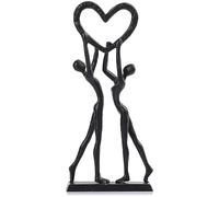 LCCCK Scultura di coppia in ferro per lui e lei, statuetta romantica in ferro Knick Knacks, decorazione per la casa, per matrimoni, San Valentino
