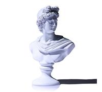 LCCCK Statua a busto di Apollo bianco, altezza 15,2 cm, classica mitologia greca, decorazione romana, decorazione per la casa e la stanza per piccole statue e librerie