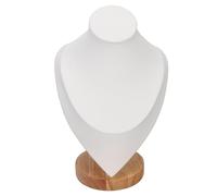 LCCEERD Espositore per Collana, Velluto Porta Collane per Pendenti Catene, Espositore Gioielli per Casa, Camera da Letto, Guardaroba, Negozio (Bianco-S)