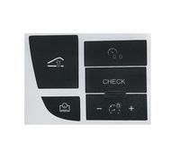 LccYanAi Auto Pulsante di Riparazione Adesivi per Audi A6 C6 4F 2004-2011,Radio,Climatico A/C,Finestra,Serratura della Porta,Trim Decal,Glove Box