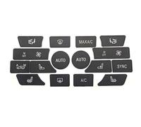 LccYanAi Auto Pulsante di Riparazione Adesivi per BMW 5 6 7 Series X5 X6 F01 F02 F06 F07 F10-F13 F15 F16 F18,Radio,Climatico A/C,Finestra,Serratura della Porta,Trim Decal,16pcs with off