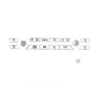LccYanAi Auto Pulsante di Riparazione Adesivi per BMW X5 X6 F15 F16 2014-2019,Radio,Climatico A/C,Finestra,Serratura della Porta,Trim Decal