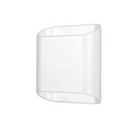 LCD Applique da esterni LED, bianco, up & down, CCT, dimmerabile, alluminio, vetro LCD