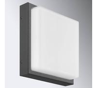 LCD Applique da esterno Ernest, grafite, 25 x 25 cm, E27, acciaio inox LCD