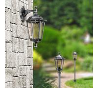 LCD Applique esterni 1111 lanterna appesa nero-argento LCD