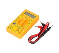 LCD Auto Range Voltmetro Digitale Multimetro Ohmmetro Volt Tester Strumento Di Analisi Strumenti Elettrici Lettura Rapida Accurata Facile(Yellow)