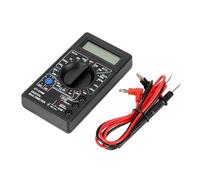LCD Auto Range Voltmetro Digitale Multimetro Ohmmetro Volt Tester Strumento Di Analisi Strumenti Elettrici Lettura Rapida Accurata Facile(Black)