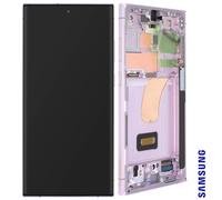 LCD completo ufficiale per Samsung S23 Ultra Touch Glass e Lavender Chassis
