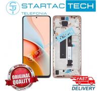 LCD DISPLAY FRAME ROSE GOLD XIAOMI REDMI NOTE 9 PRO 5G SCHERMO TOUCH M2007J17C