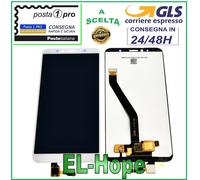 LCD DISPLAY PER HUAWEI Y6 2018 ATU-L11 L21 TOUCH SCREEN SCHERMO VETRO BIANCO