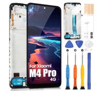 LCD Display per Xiaomi Poco M4 PRO 4G 2201117PI 2201117PG LCD Schermo per Poco M4 PRO 4G 6.43" MZB0B5VIN Touch Screen Digitalizzatore Sostituzione Schermo Assemblea con Strumenti (Nero con Cornice)
