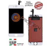 LCD DISPLAY RETINA VETRO SCHERMO BIANCO FRAME PER APPLE TOUCHSCREEN IPHONE 6