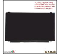 LCD DISPLAY SCHERMO FULL HD PER LENOVO IDEAPAD 300-15IBR 80M3 300-15ISK 80Q7
