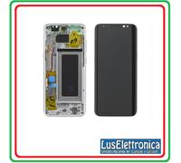 LCD DISPLAY TOUCH SCREEN SAMSUNG GALAXY S8 PLUS G955 GH97-20470B COLORE SILVER