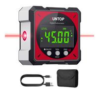 LCD Level Box Digitale Ricaricabile Con Laser Elettronico Angle Finder 4X90° Con