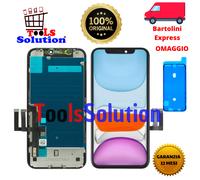 LCD ORIGINALE IPHONE 11 RICONDIZIONATO TOUCH SCREEN TOSHIBA C11/F7C + BACK PLATE